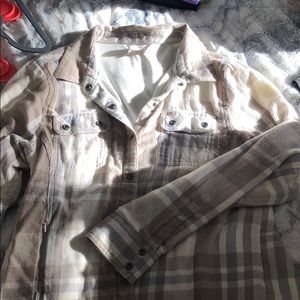 Prana thermal lined flannel - tan